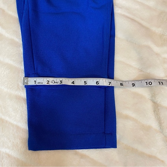 Abercrombie & Fitch Womens Pull On Pants Pockets Blue Boho Trouser High Rise M - Picture 7 of 10